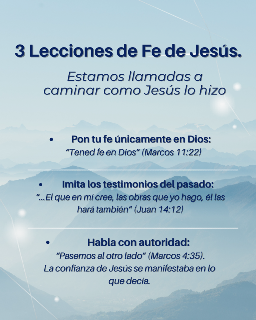 Lecciones de fe de Jesús